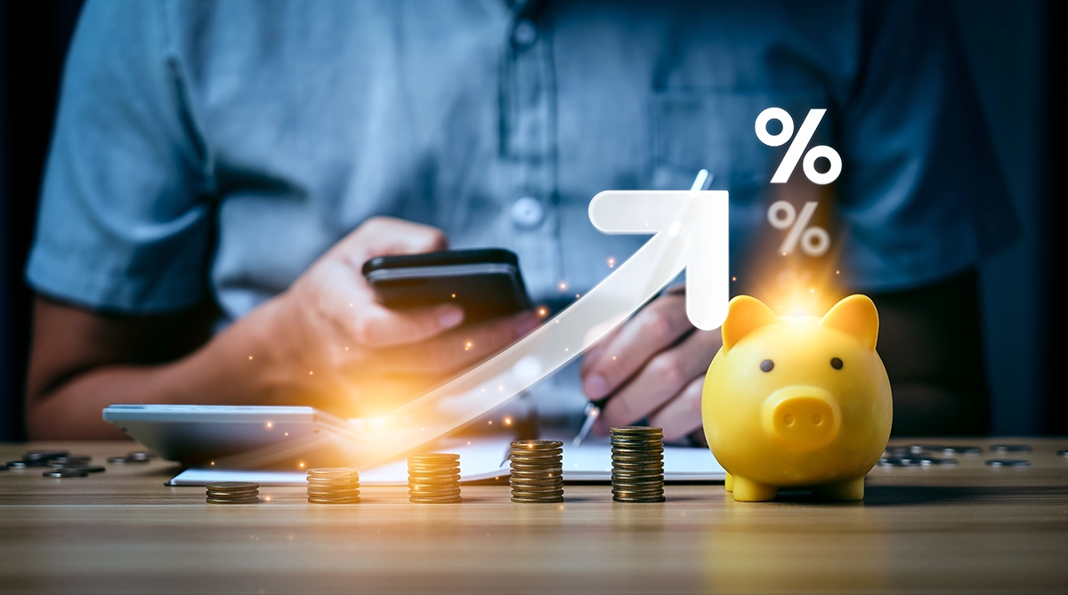 Someone calculating their APR on their phone